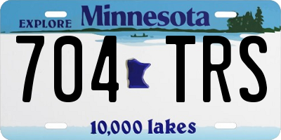 MN license plate 704TRS