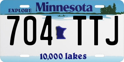 MN license plate 704TTJ
