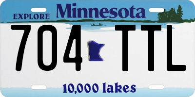 MN license plate 704TTL