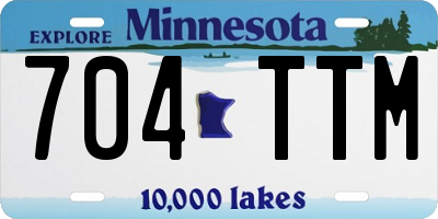 MN license plate 704TTM