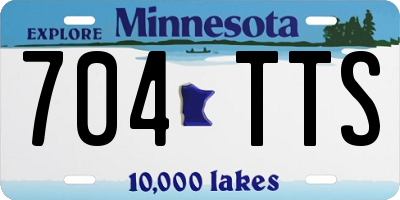 MN license plate 704TTS