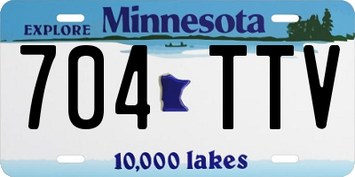 MN license plate 704TTV
