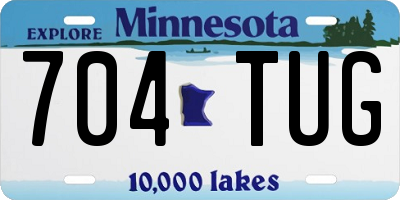 MN license plate 704TUG