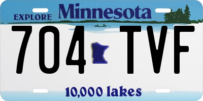 MN license plate 704TVF