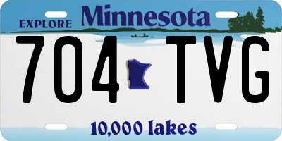 MN license plate 704TVG