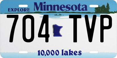 MN license plate 704TVP