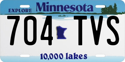 MN license plate 704TVS
