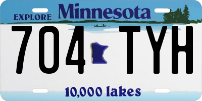 MN license plate 704TYH