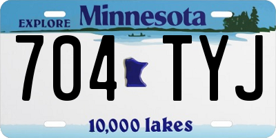 MN license plate 704TYJ