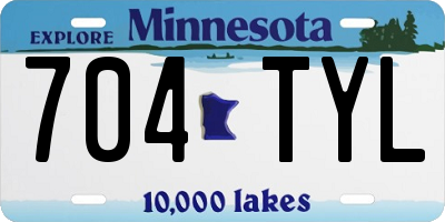 MN license plate 704TYL
