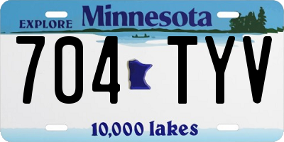 MN license plate 704TYV