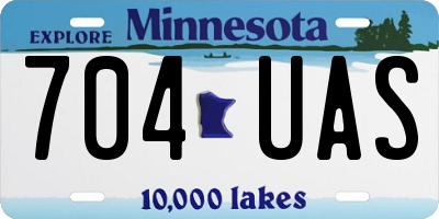 MN license plate 704UAS