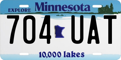 MN license plate 704UAT