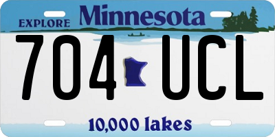 MN license plate 704UCL