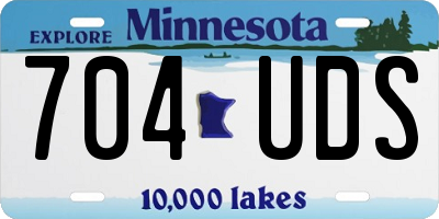 MN license plate 704UDS
