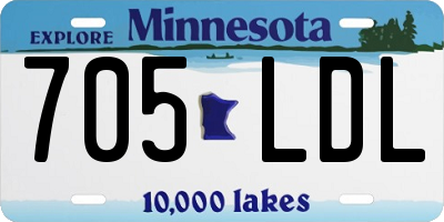MN license plate 705LDL