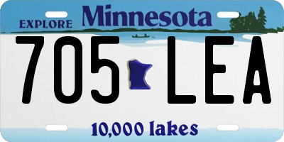 MN license plate 705LEA
