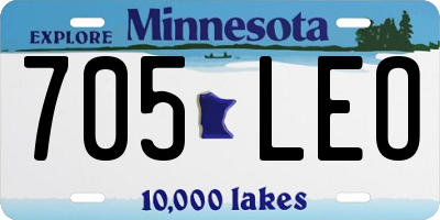 MN license plate 705LEO