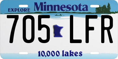 MN license plate 705LFR