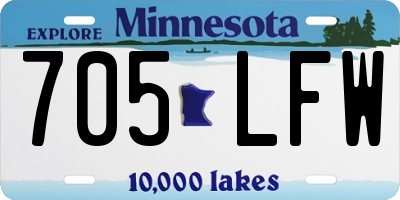 MN license plate 705LFW