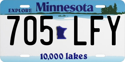 MN license plate 705LFY
