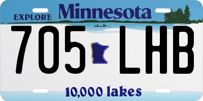 MN license plate 705LHB