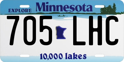 MN license plate 705LHC