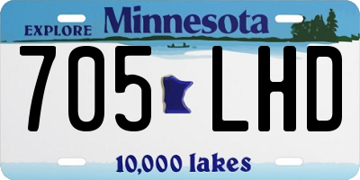 MN license plate 705LHD