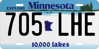 MN license plate 705LHE
