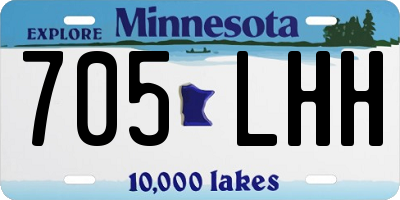 MN license plate 705LHH