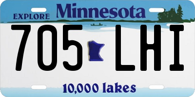 MN license plate 705LHI