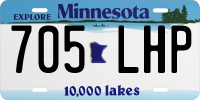 MN license plate 705LHP
