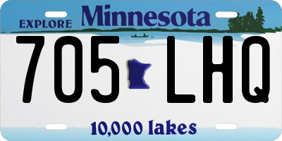 MN license plate 705LHQ