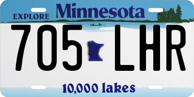 MN license plate 705LHR