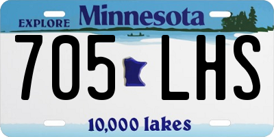 MN license plate 705LHS