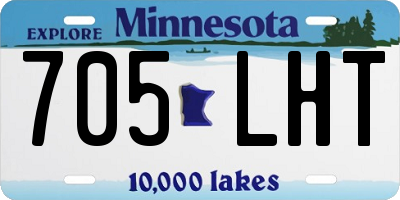 MN license plate 705LHT