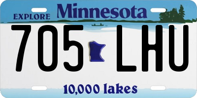 MN license plate 705LHU