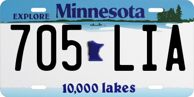 MN license plate 705LIA