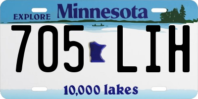 MN license plate 705LIH