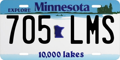 MN license plate 705LMS