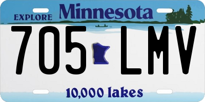 MN license plate 705LMV