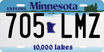 MN license plate 705LMZ