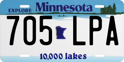 MN license plate 705LPA