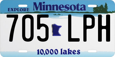 MN license plate 705LPH