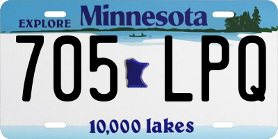 MN license plate 705LPQ