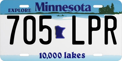 MN license plate 705LPR