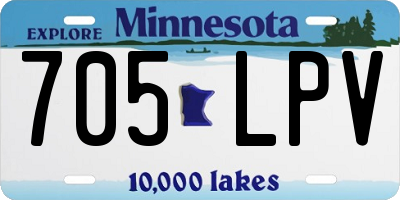 MN license plate 705LPV