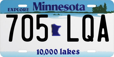 MN license plate 705LQA