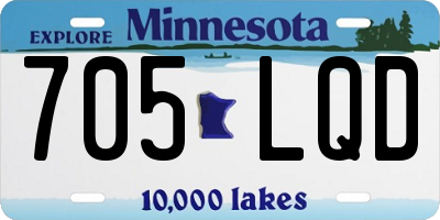 MN license plate 705LQD