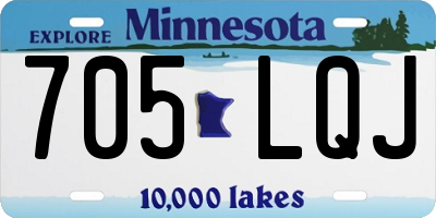 MN license plate 705LQJ